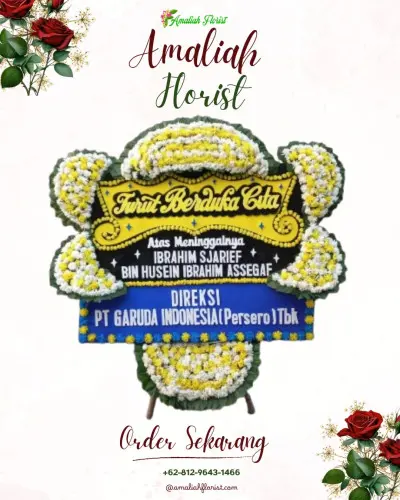 Papan Bunga Duka di Bogares Lor