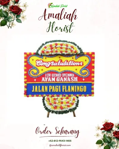 Bunga Papan Congratulation di Bogares Lor
